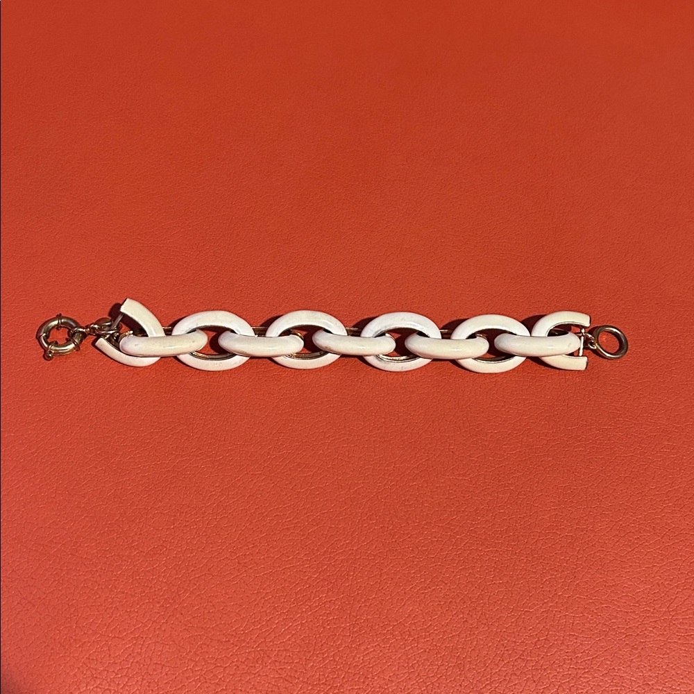 J. Crew Cream Chain Bracelet Vintage